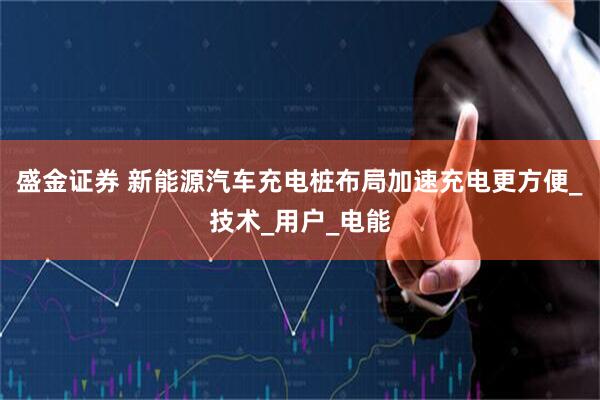盛金证券 新能源汽车充电桩布局加速充电更方便_技术_用户_电能